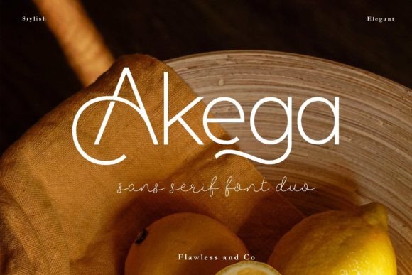 Akega Duo: The Sans Serif Typeface for Clear Campaigns
