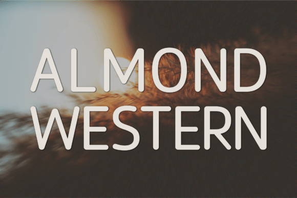Almond Western Font for Modern Crafters