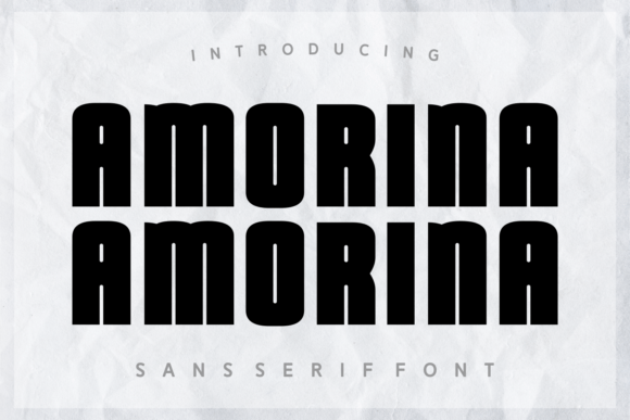 Amorina Typeface for Bold Modern Branding