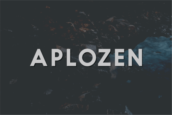 Aplozen: A Modern Sans Serif Typeface for Editorial Design