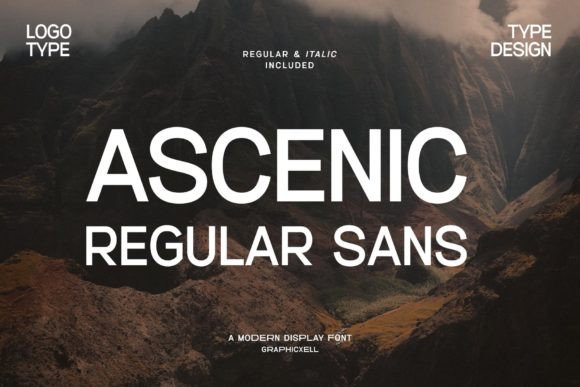 Ascenic Font for Modern Craft Designs
