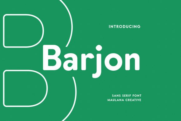 Barjon: A Modern Sans Serif Font for Business Branding