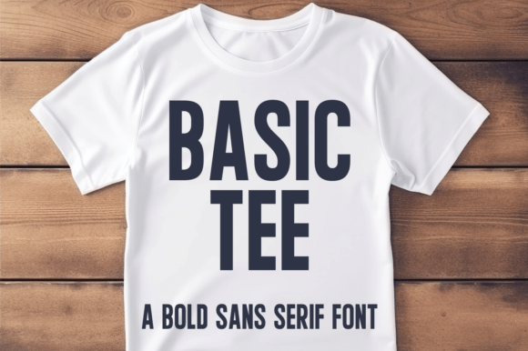 Basic Tee: A Clean Sans Serif Font for Editors