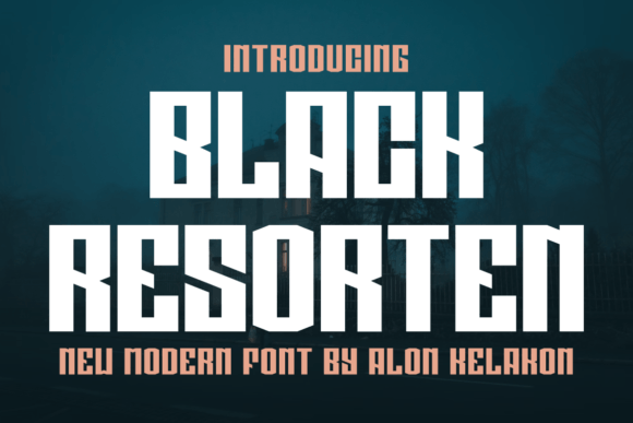 Black Resorten Font for Bold Campaign Design