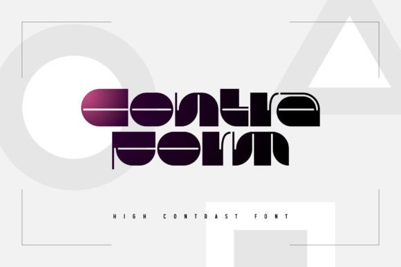 Contraform Typeface for Editorial Design