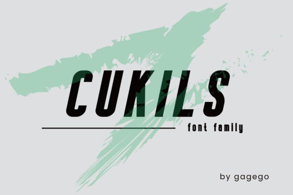 Cukils Typeface for Bold Campaign Headlines