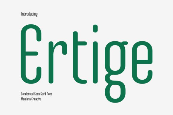 Ertige: A Modern Sans Serif Font for Makers