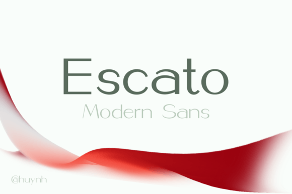 Escato Typeface for Modern Brand Identity