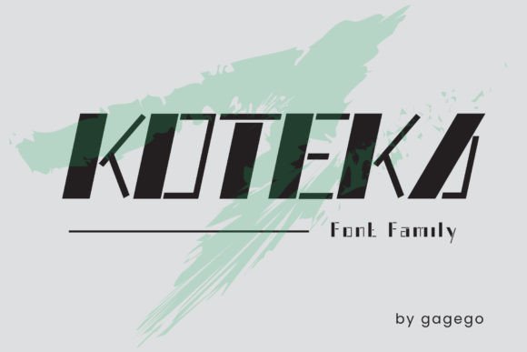 Koteka Typeface: Modern Sans Serif for Campaigns
