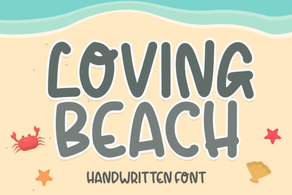 Loving Beach Font for Summer Web Design
