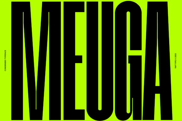 Meuga: A Sleek Condensed Sans Serif Typeface