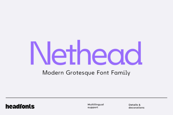 Nethead Typeface for Modern Craft Projects