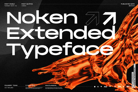 Noken Extended: The Modern Sans Serif Typeface