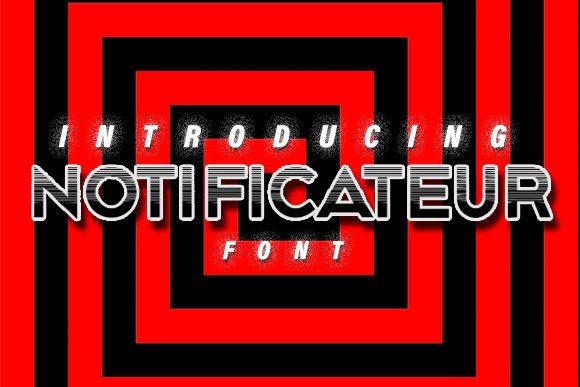 Notificateur Font for Modern Maker Brands