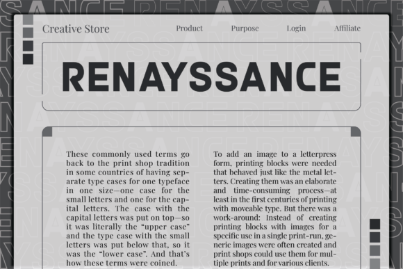 Renayssance: The Modern Sans Serif Font for Bold Branding
