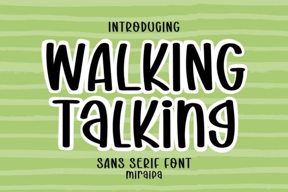 Walking Talking Font for Modern Crafters